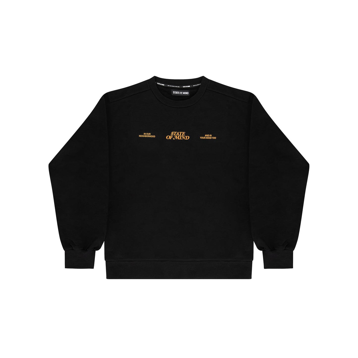 "5OM WORD UP" Street Dreams Crewneck Black