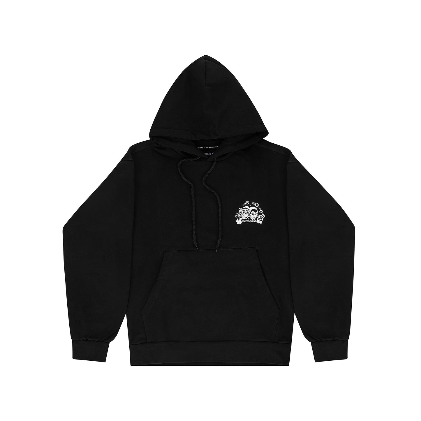 "5OM WORD UP" Laugh Now Cry Later Hoodie Black