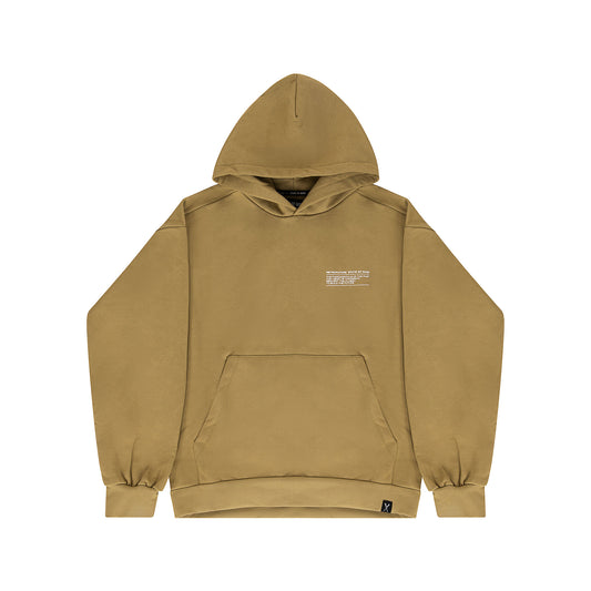 "RETROFUTURE BASIC" RF Statement Hoodie Khaki