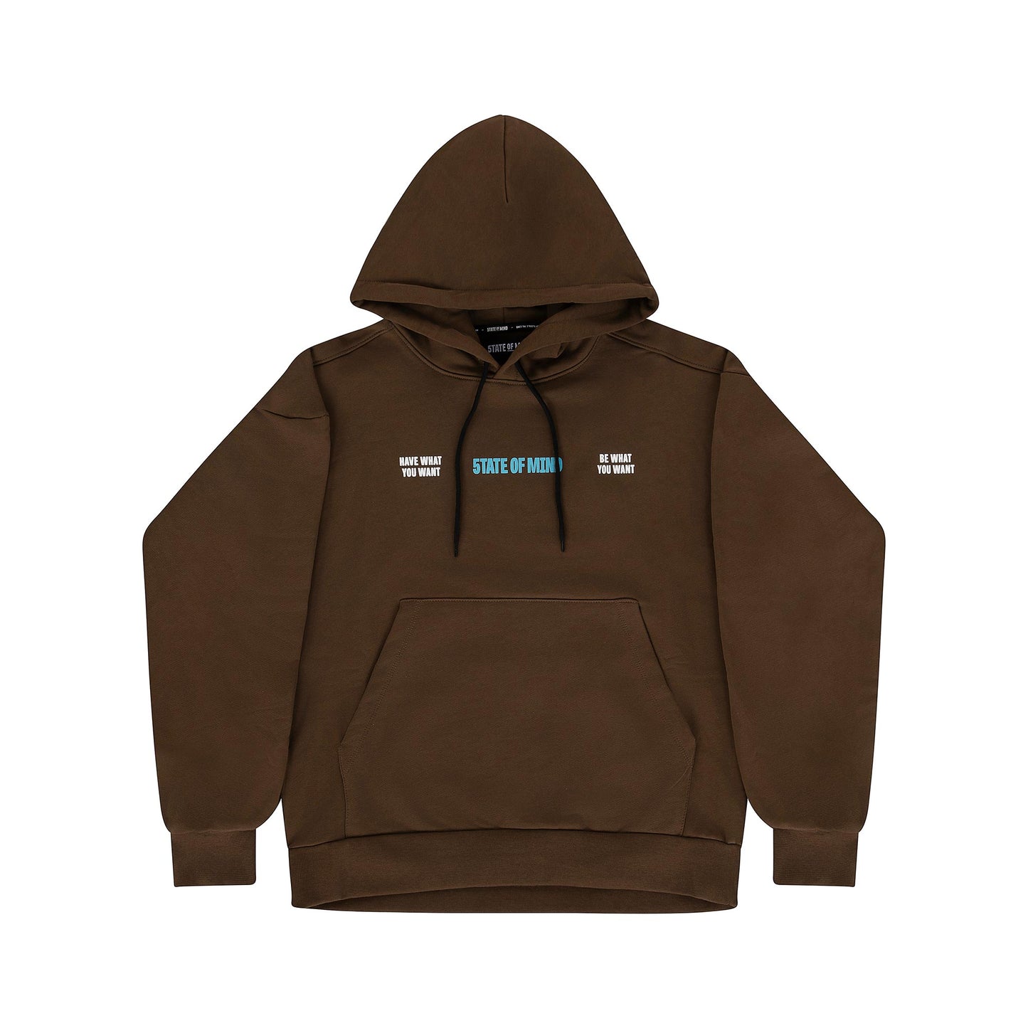 "5OM WORD UP" Sky Is The Limit Hoodie Brown