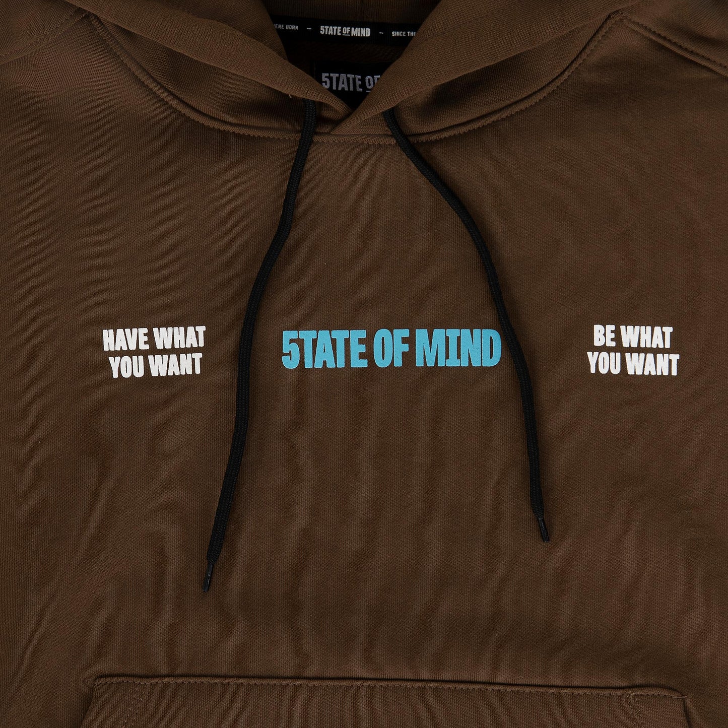 "5OM WORD UP" Sky Is The Limit Hoodie Brown