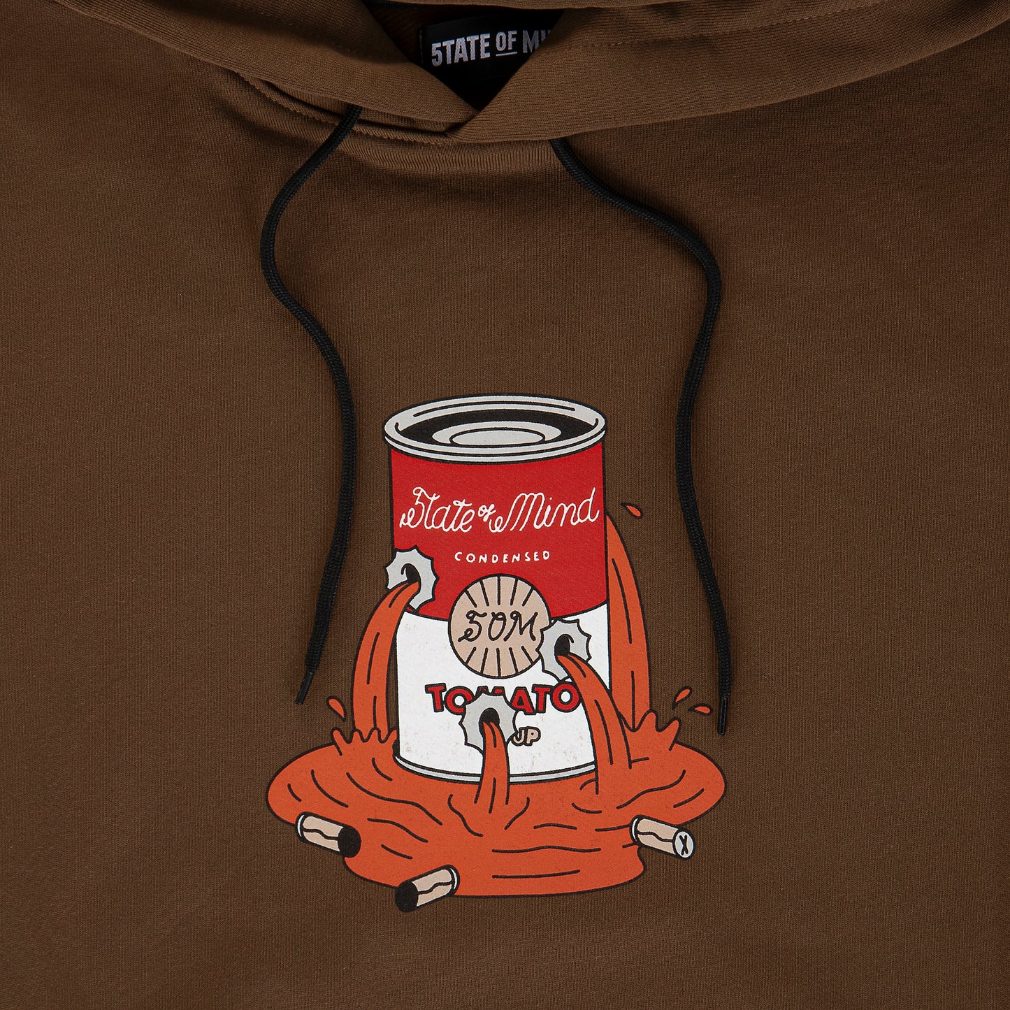 "5OM GRFX" Warhol 5OM Hoodie Brown