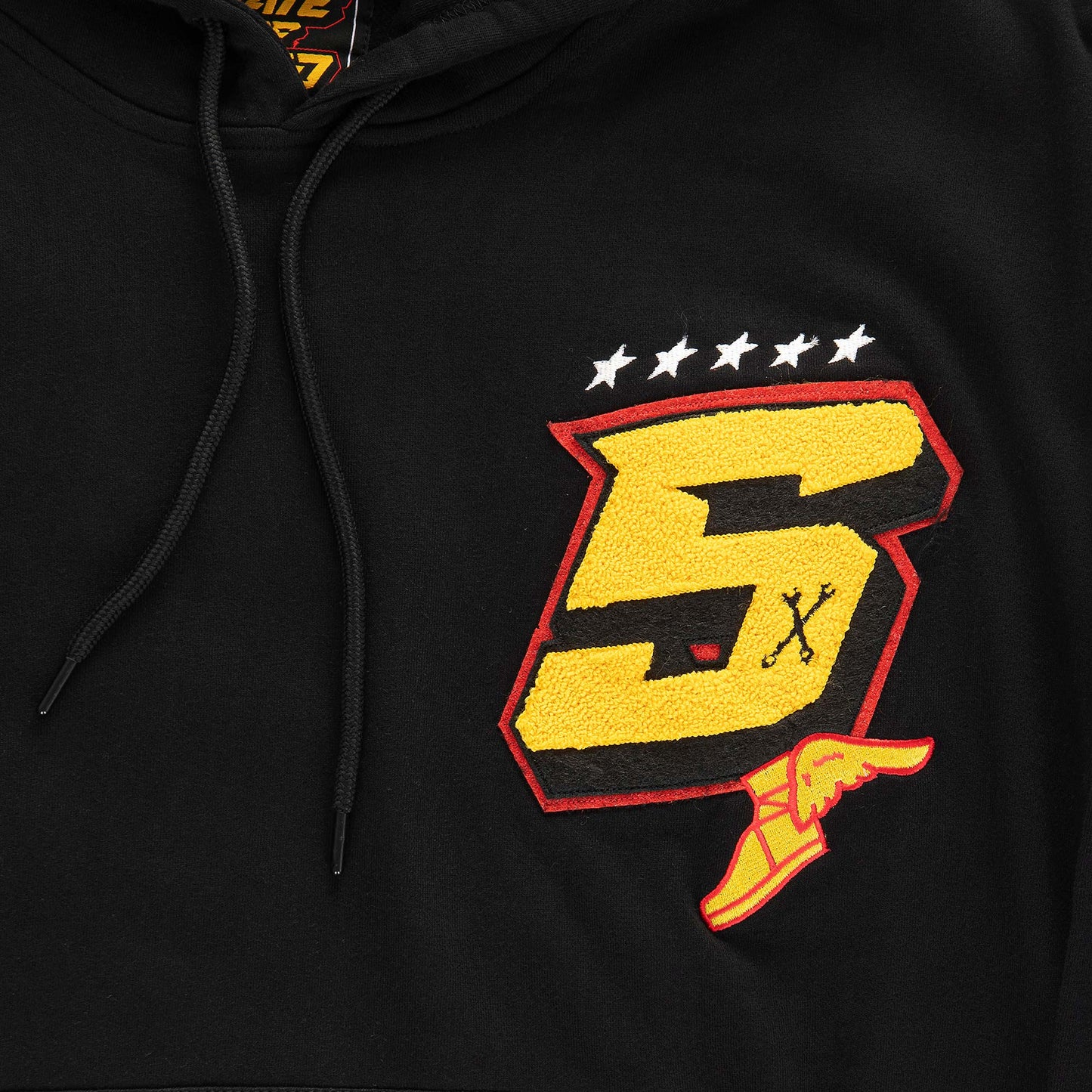 "5OM RACING" Hoodie Black