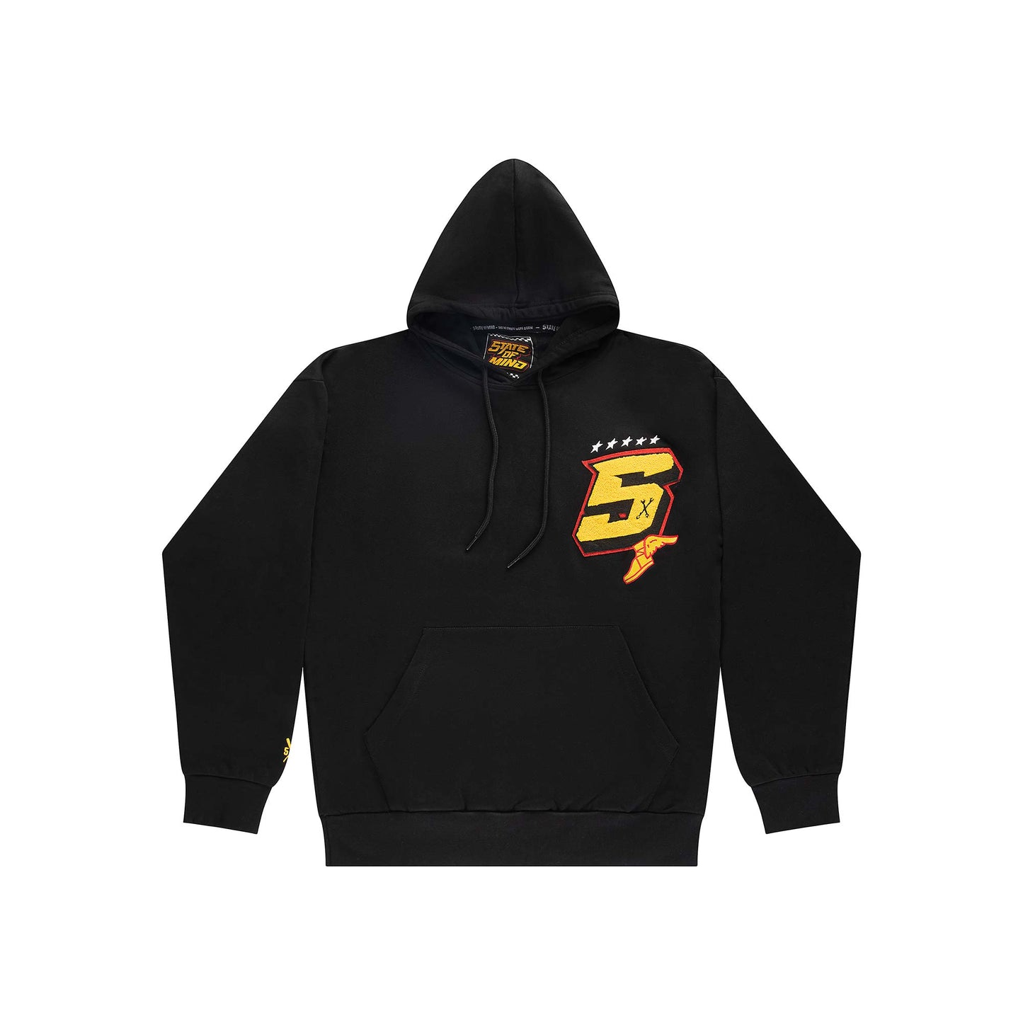 "5OM RACING" Hoodie Black