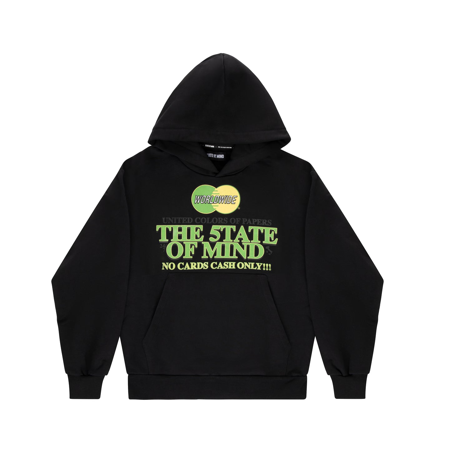 "CASH ONLY" Hoodie Black