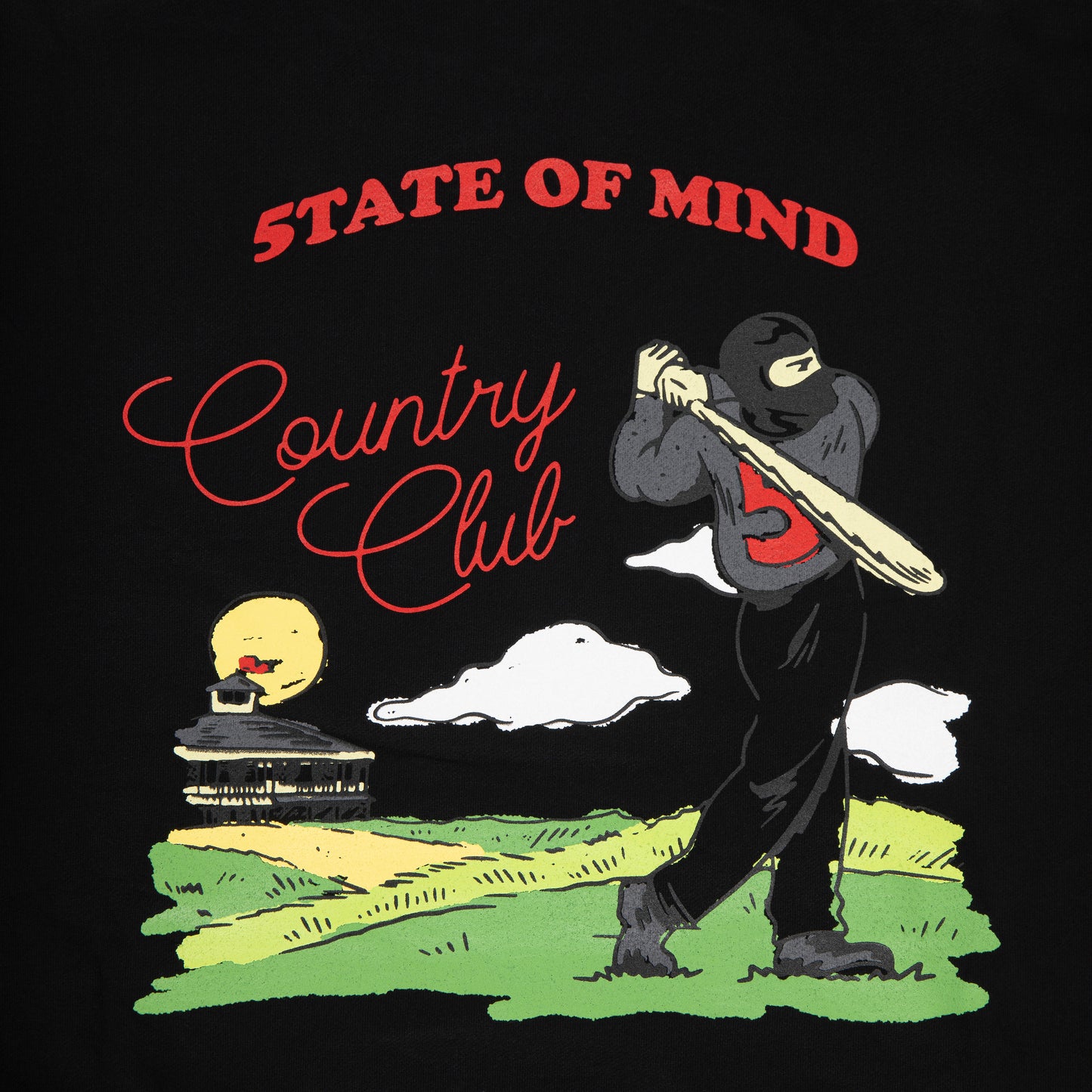 "COUNTRY CLUB" Hoodie Black