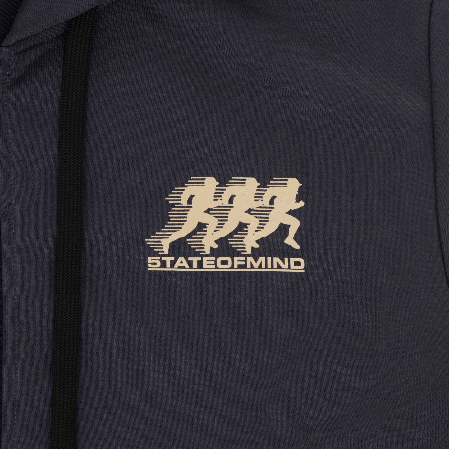 "HOOD RUNNERS" Hoodie Zip Dark Grey