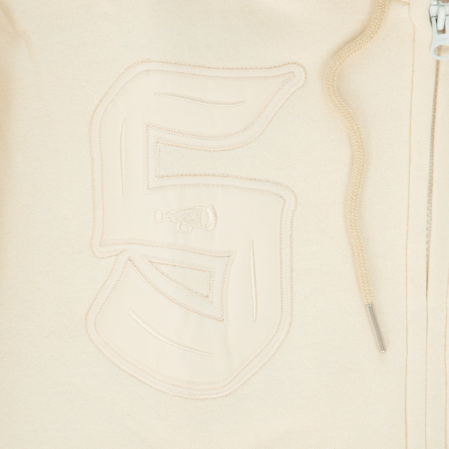 "LONE WOLVES" Hoodie Zip White