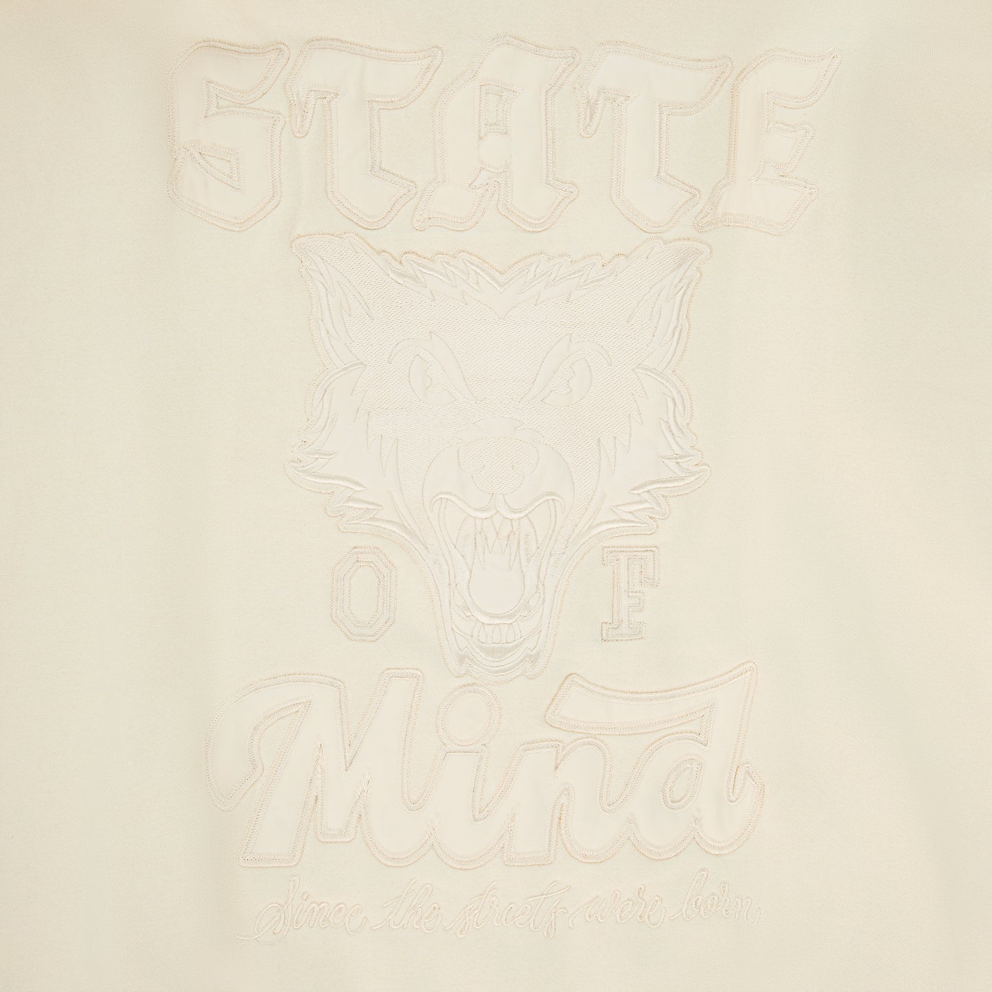 "LONE WOLVES" Hoodie Zip White
