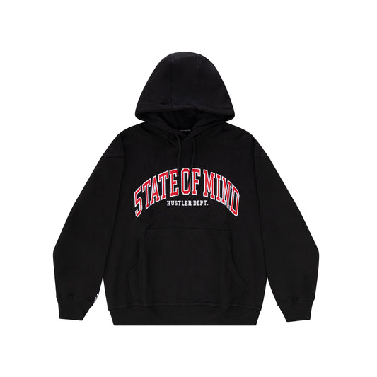 "ITALIAN HUSTLER" by Guè Hoodie Black