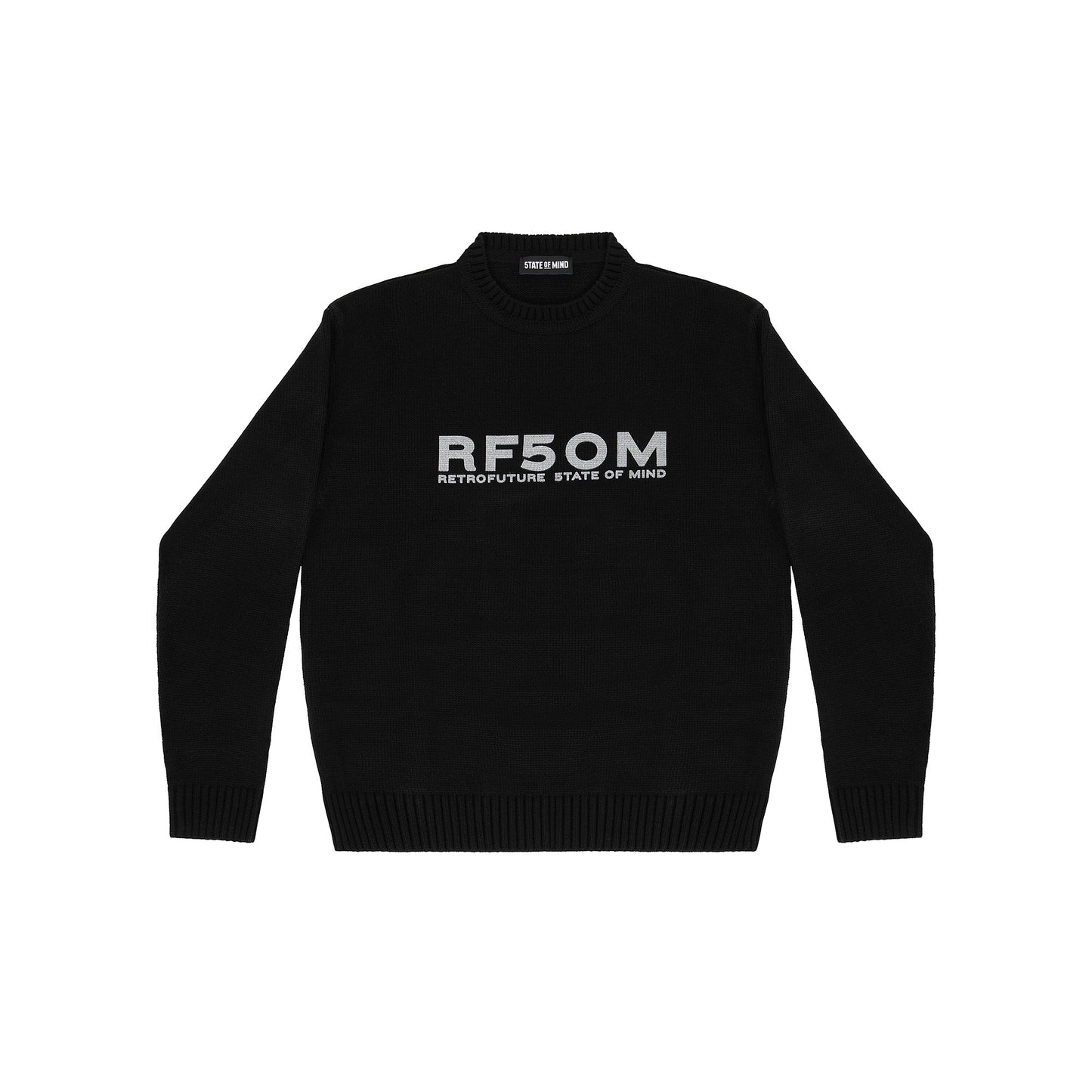 "RETROFUTURE BASIC" RF Wool Sweater Black