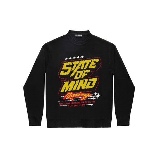 "5OM RACING" Sweater Black