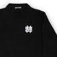 Schwarzer Monogramm-Pullover „5OM MONOGRAM“