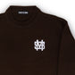 "5OM MONOGRAM" Monogramm-Pullover Braun