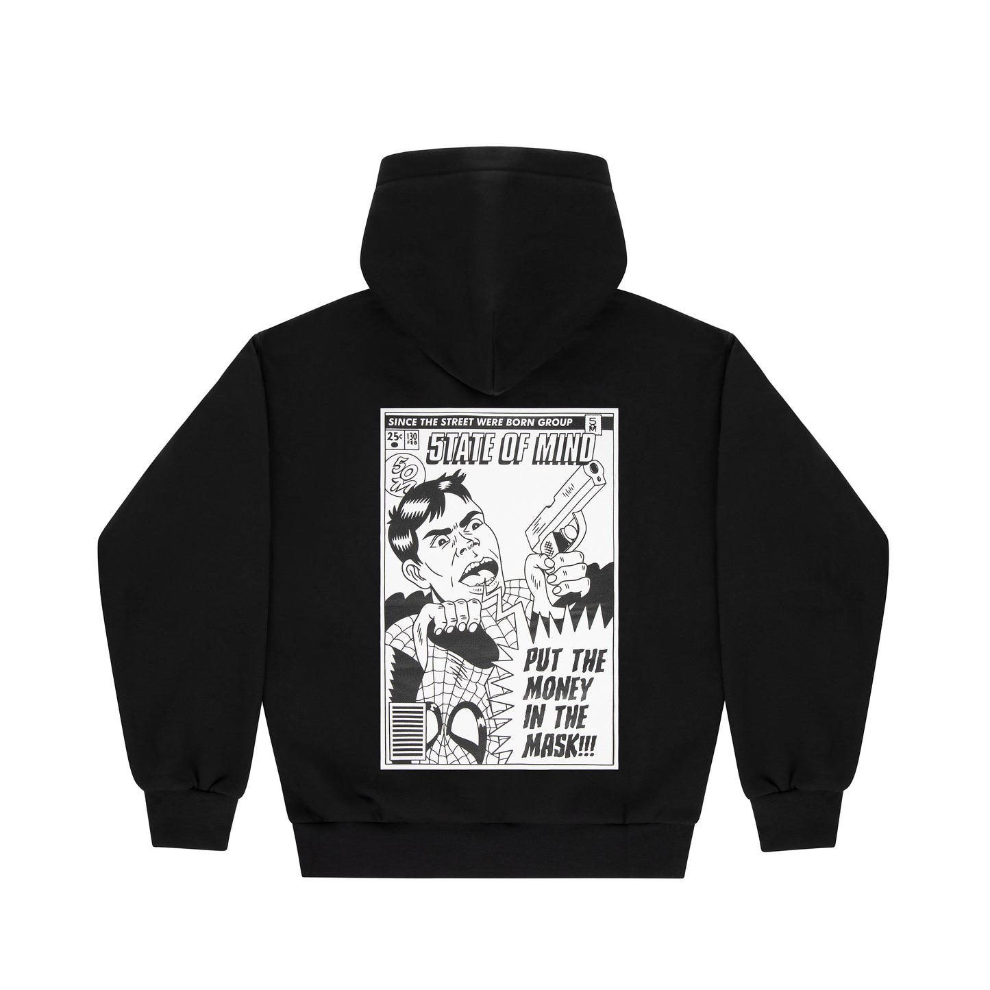 "5OM COMICS" Hoodie 50M Comics Black