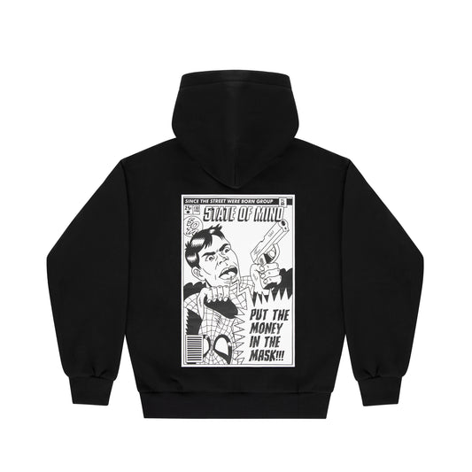 "5OM COMICS" Hoodie 50M Comics Black