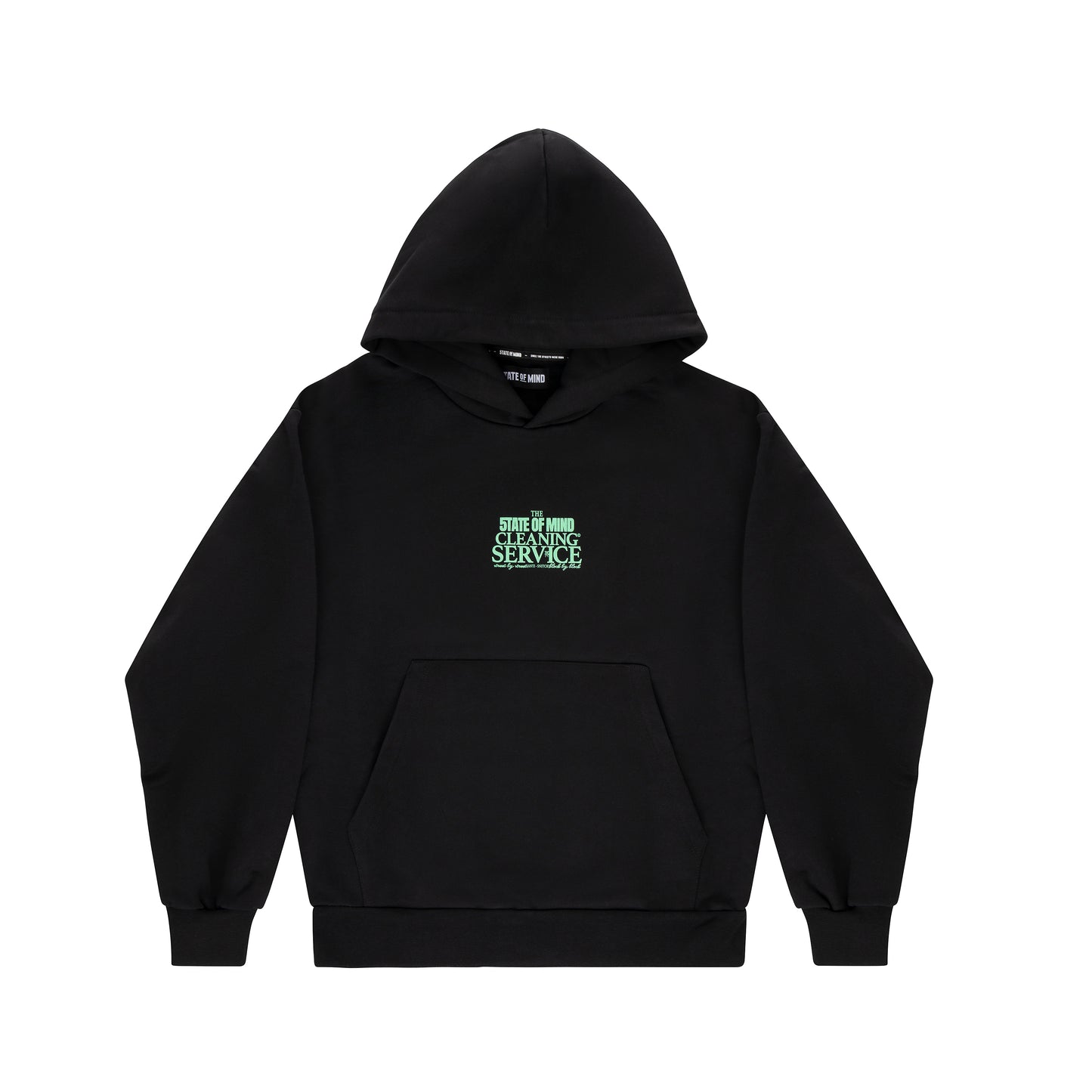 "CLEANING SERVICE" Hoodie Black