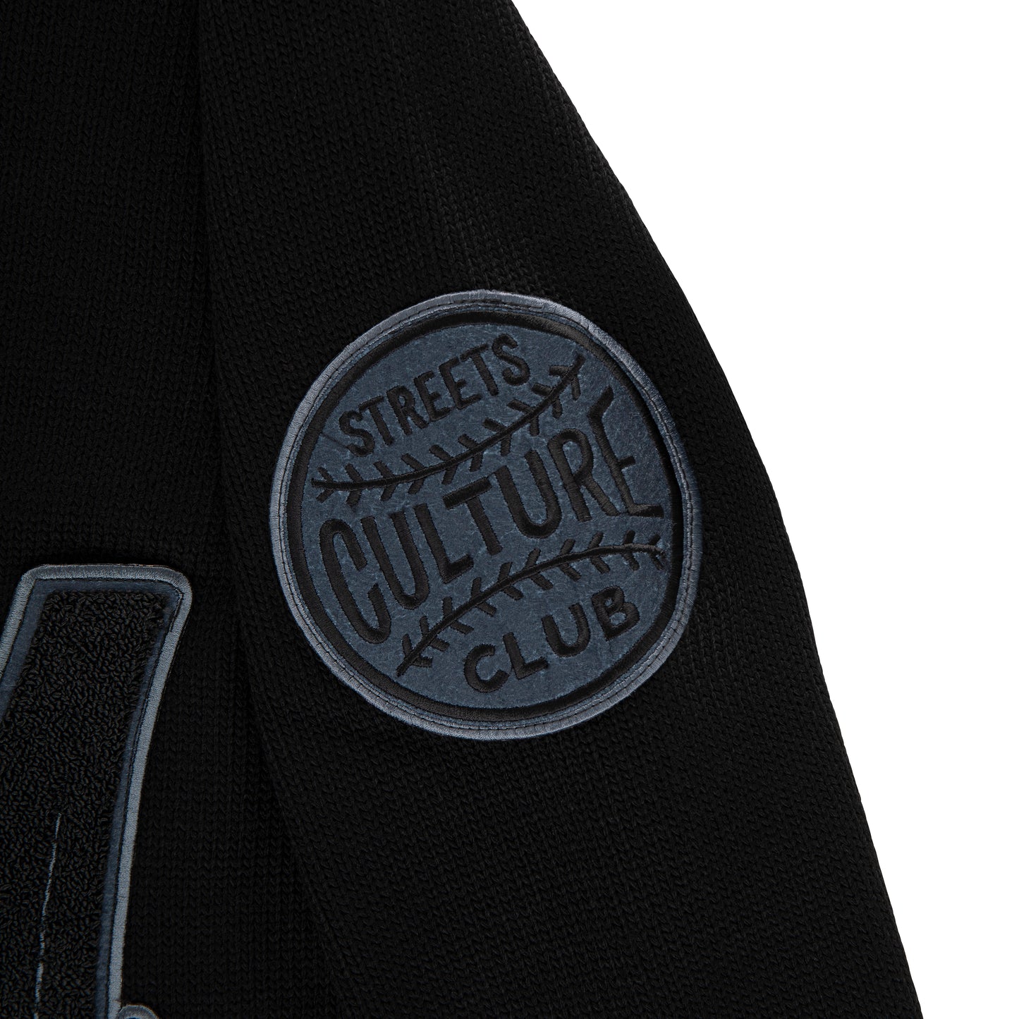 "WOLF" Cardigan Black