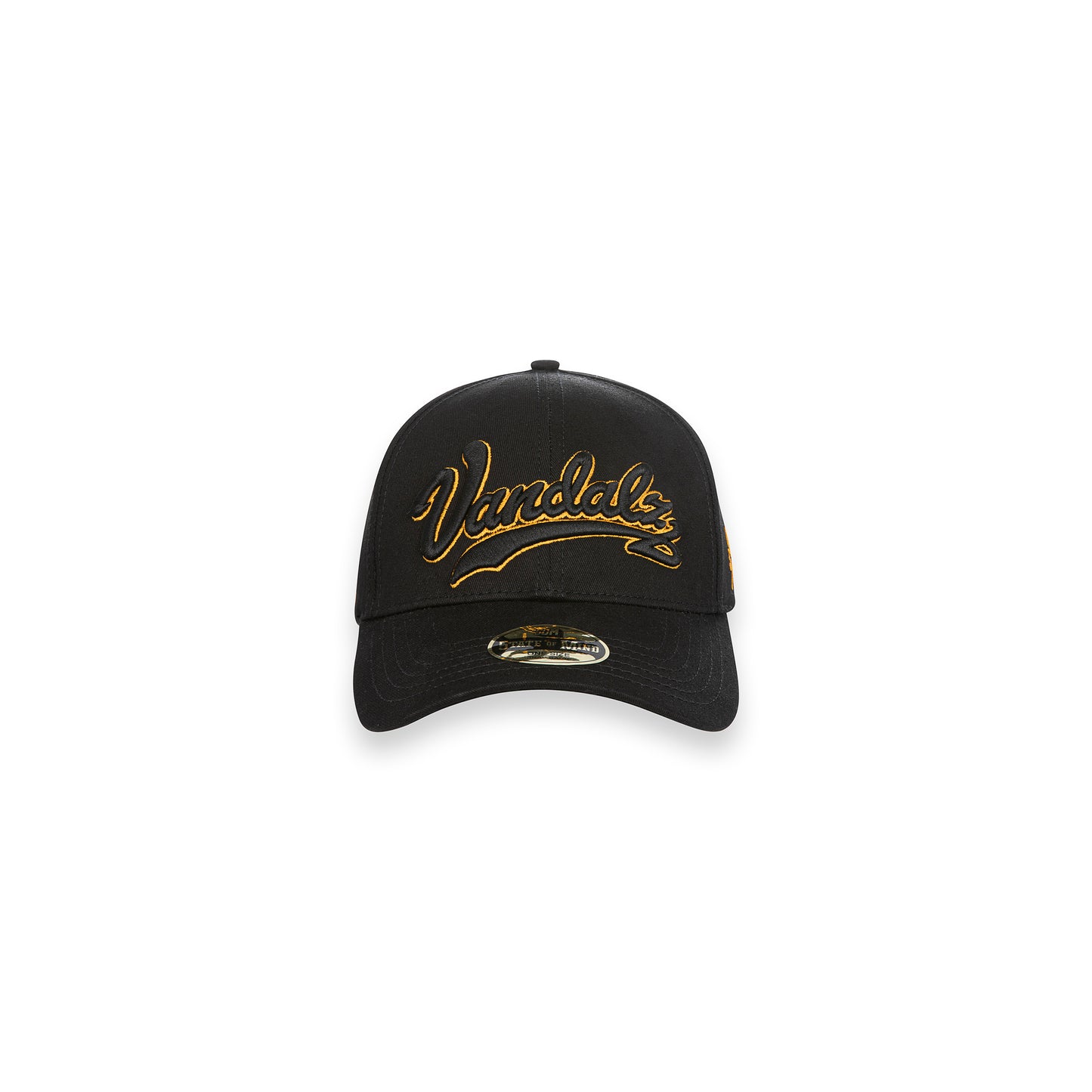 "VANDALZ" Curved Visor Cap Black