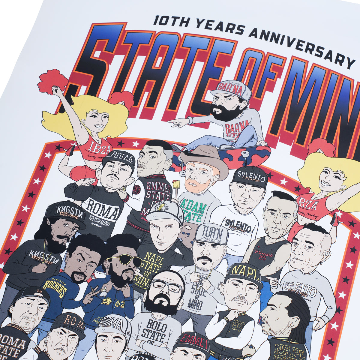 " 5OM 10th YEARS ANNIVERSARY / INTL HOOD LEAGUE " Poster