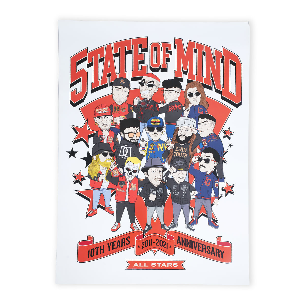 " 5OM 10th YEARS ANNIVERSARY / ALL STAR" Poster