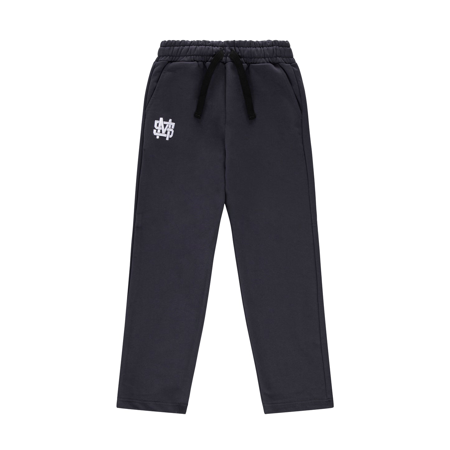 "MONOGRAM" Fleece Pants Dark Grey