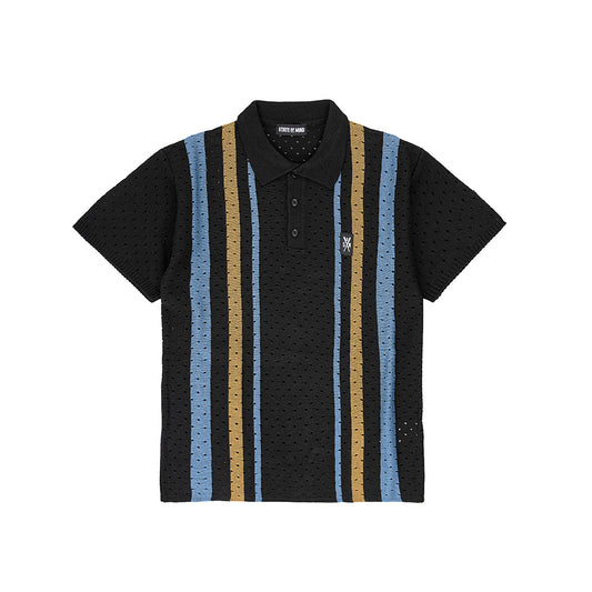 "RETROFUTURE" Knitted Polo T-Shirt