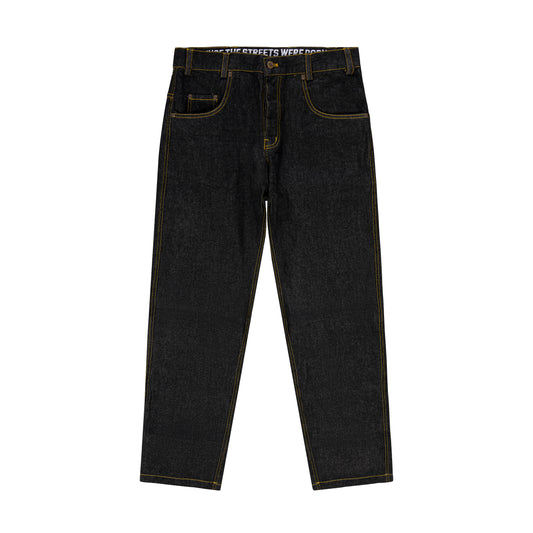 "BOX LOGO" Jeans Relaxed Black