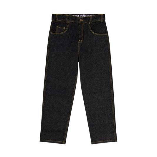 "BOX LOGO" Jeans Baggy Black
