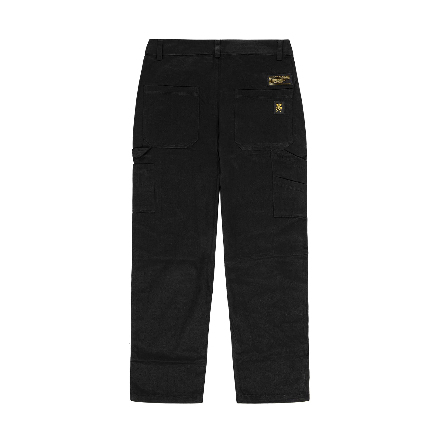 "RETROFUTURE" Carpenter Pants Twill Black