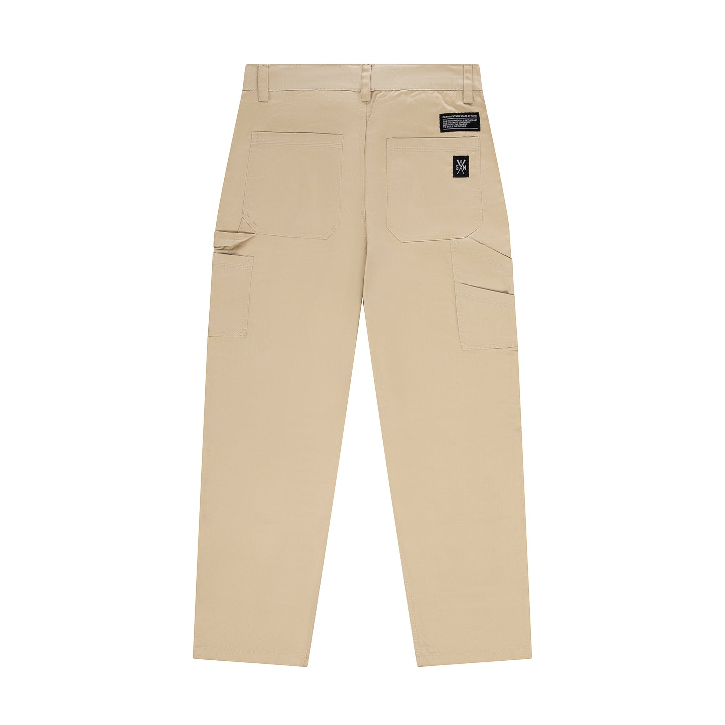"RETROFUTURE" Carpenter Pants Twill Sand