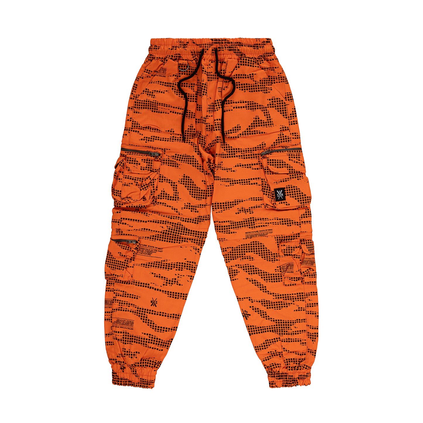 " RETROFUTURE CARGO " Modulable Cargo Jogger Orange Camo