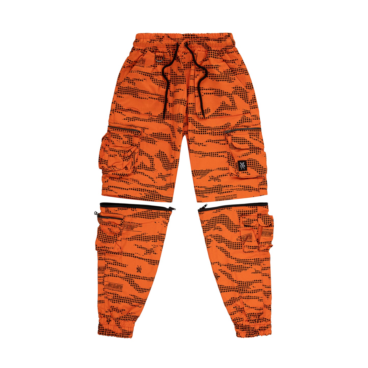 " RETROFUTURE CARGO " Modulable Cargo Jogger Orange Camo