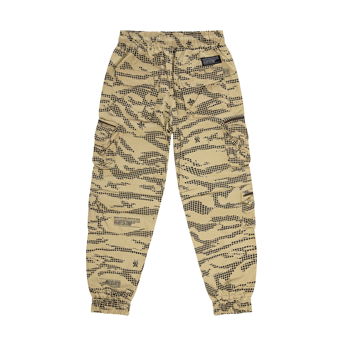 " RETROFUTURE CARGO " Modulable Cargo Jogger Sand Camo