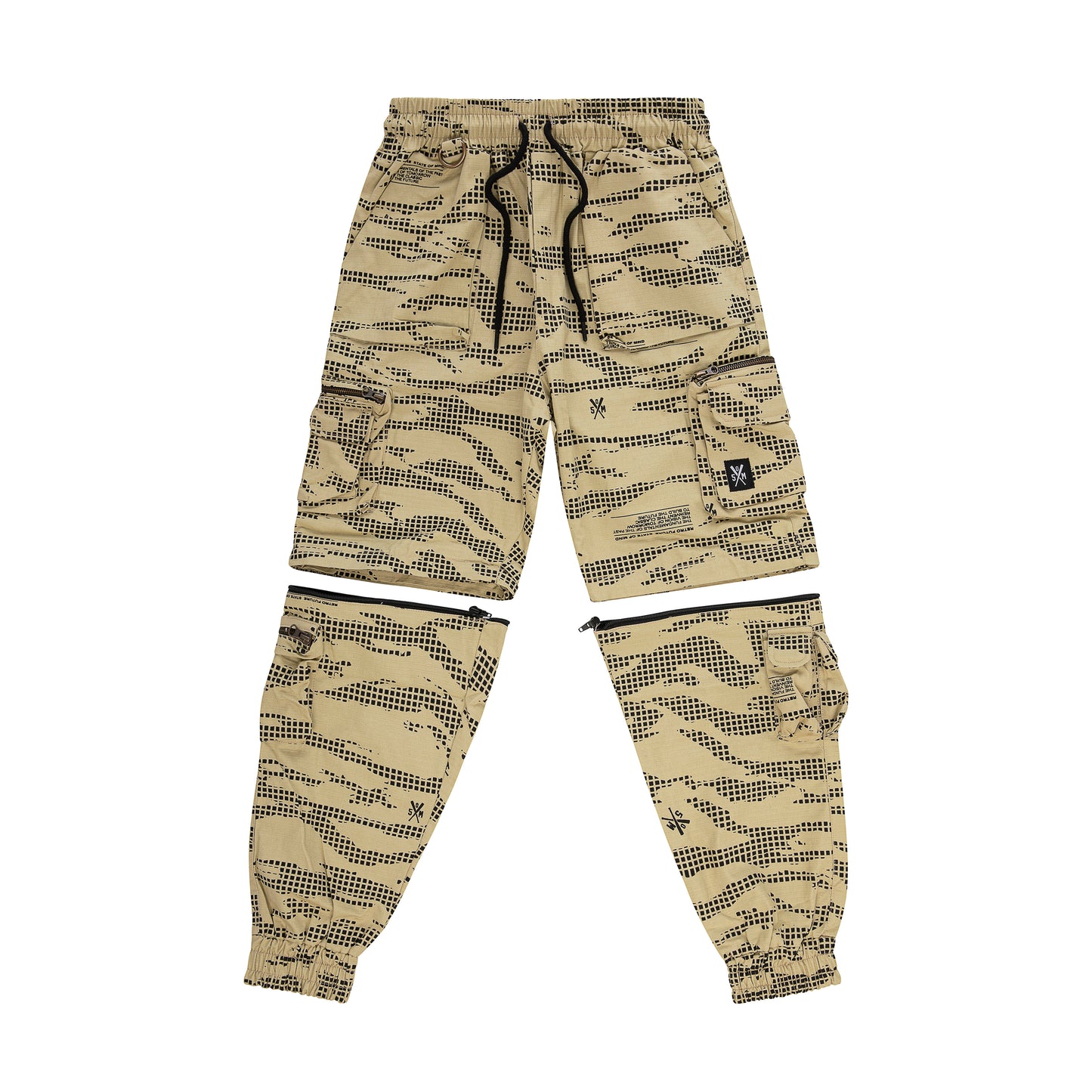 " RETROFUTURE CARGO " Modulable Cargo Jogger Sand Camo