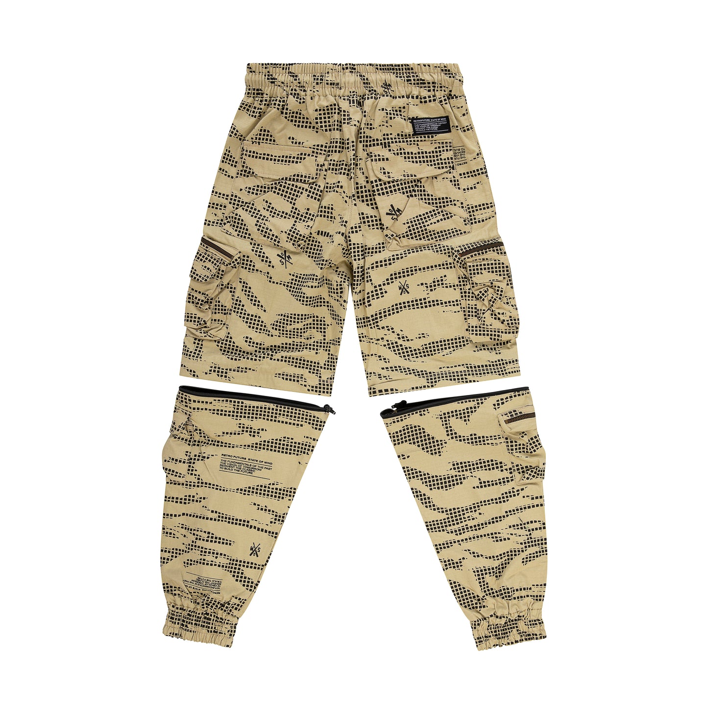 " RETROFUTURE CARGO " Modulable Cargo Jogger Sand Camo
