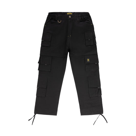 "RETROFUTURE CARGO" Multicargo Modulable Pant Black