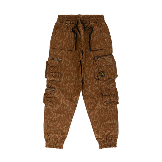 "RETROFUTURE BASIC" RF Cargo Jogger Brown Camo