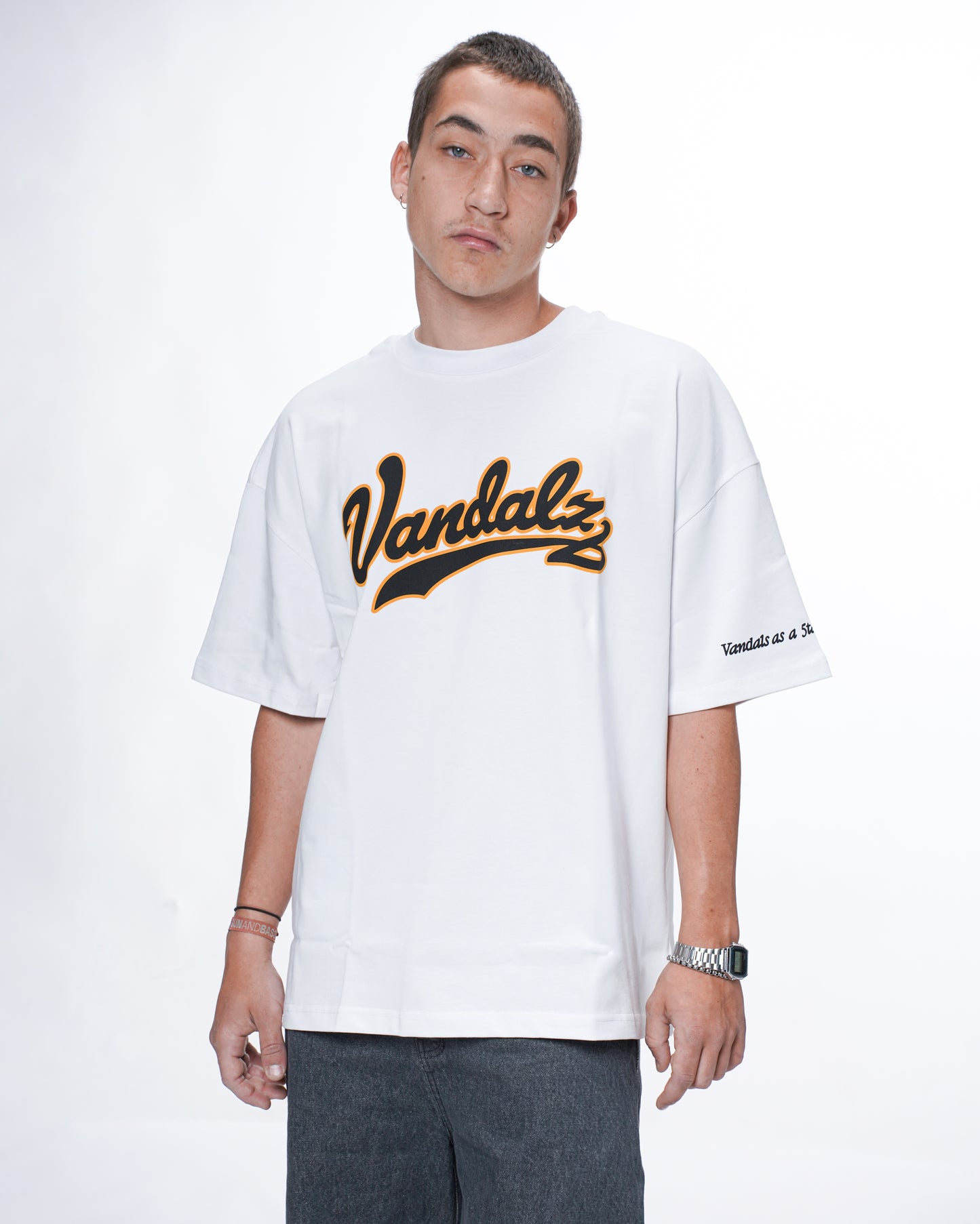 "VADALZ COLLEGE" T-shirt White