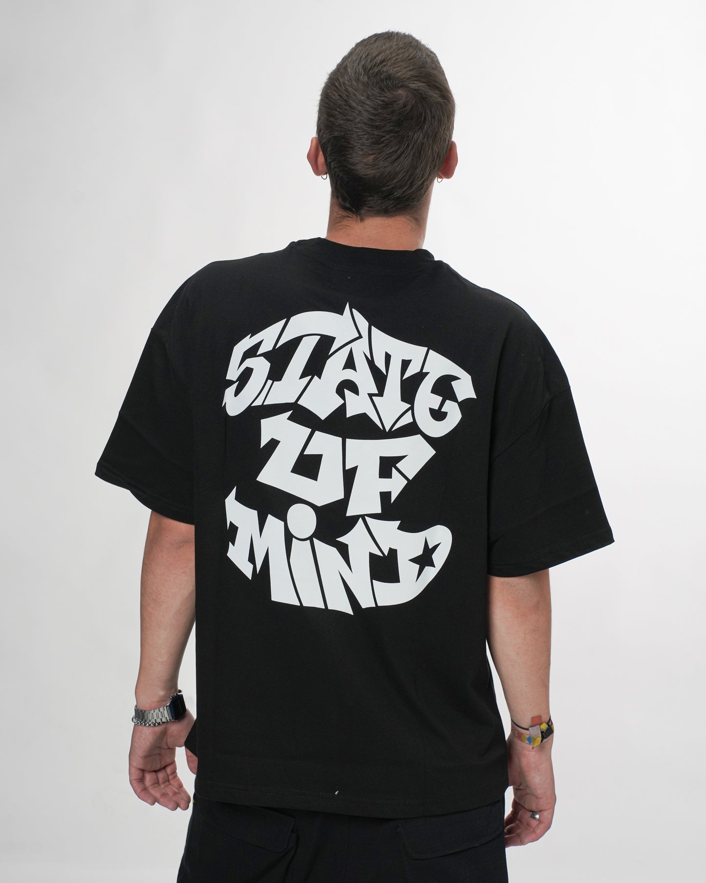 "5OM GRAFFITI" T-Shirt Schwarz