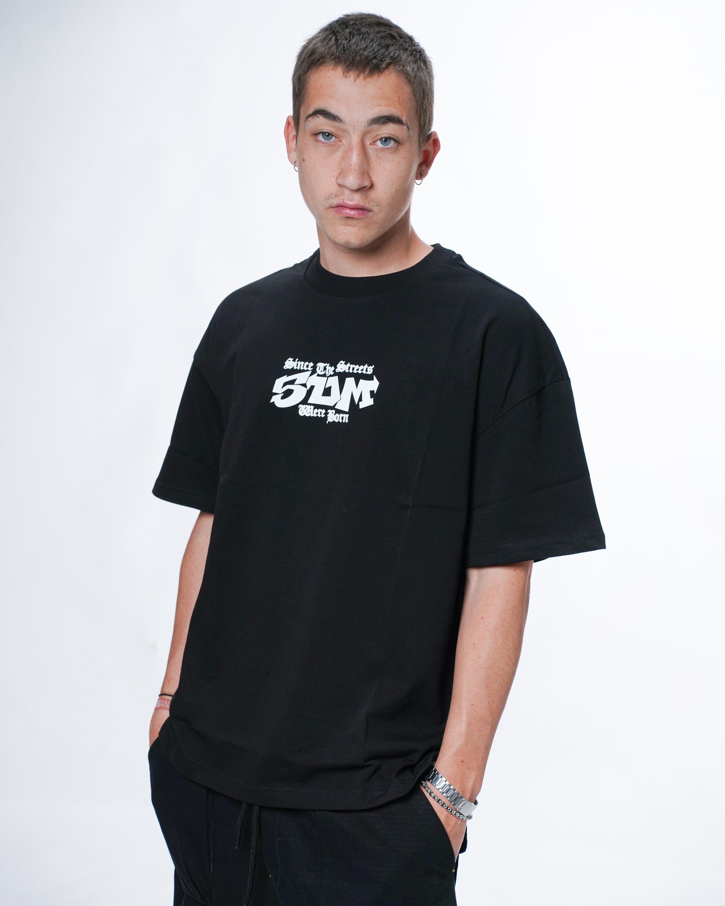 "5OM GRAFFITI" T-Shirt Schwarz