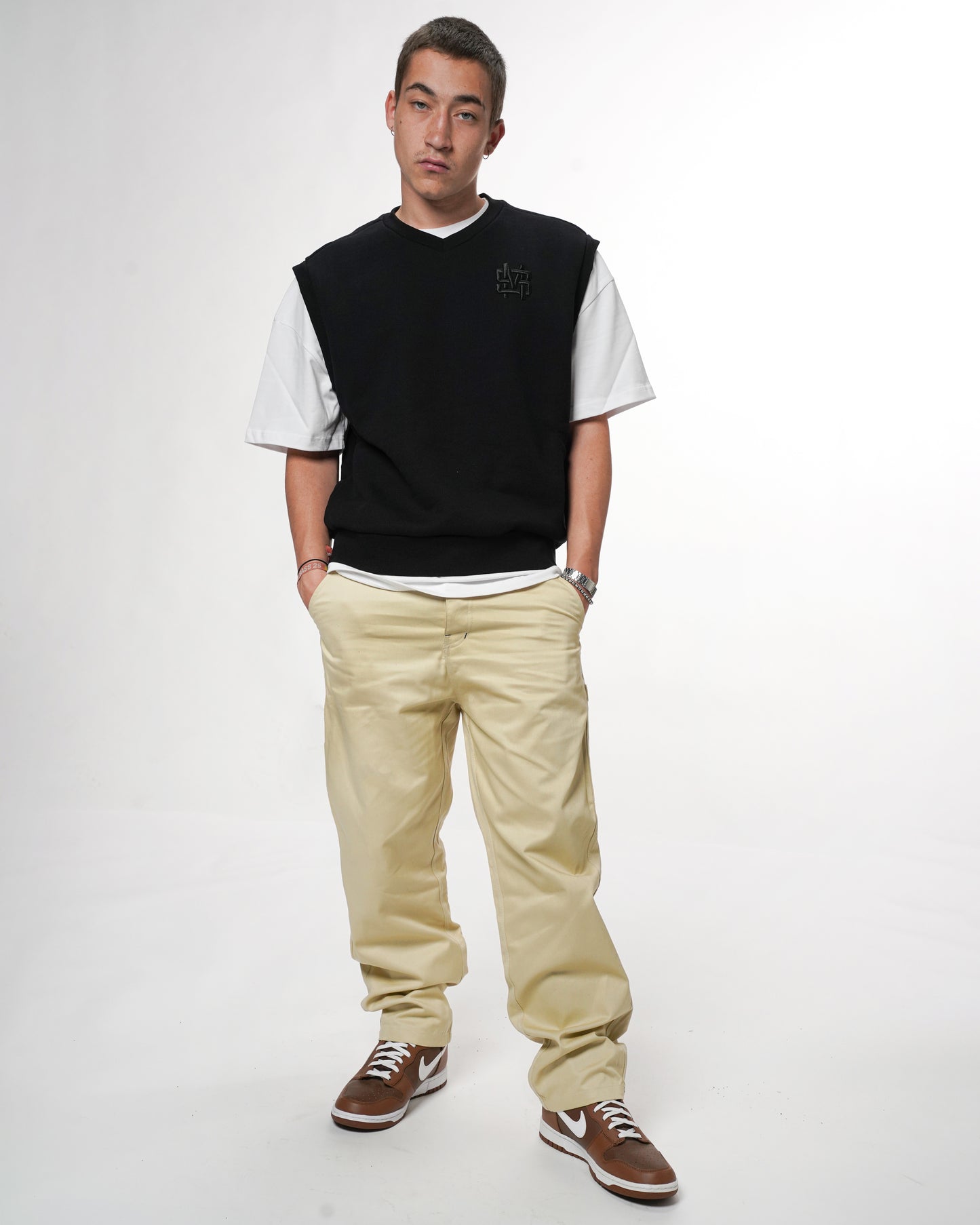 "RETROFUTURE" Carpenter Pants Twill Sand