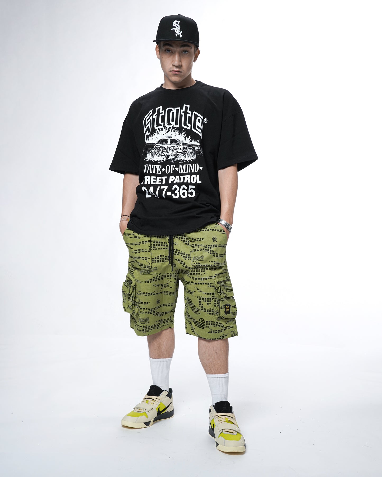 "5OM STREET PATROL" T-shirt Black