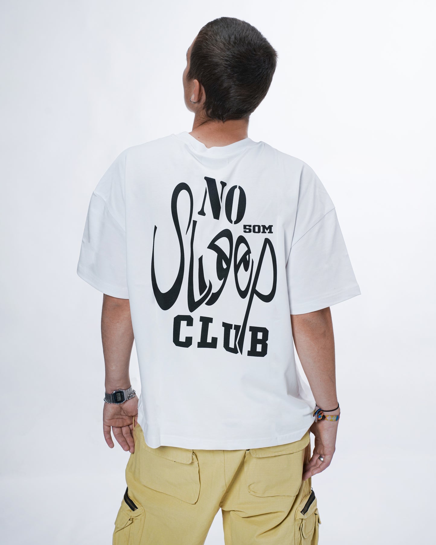 "NO SLEEP CLUB" T-shirt White