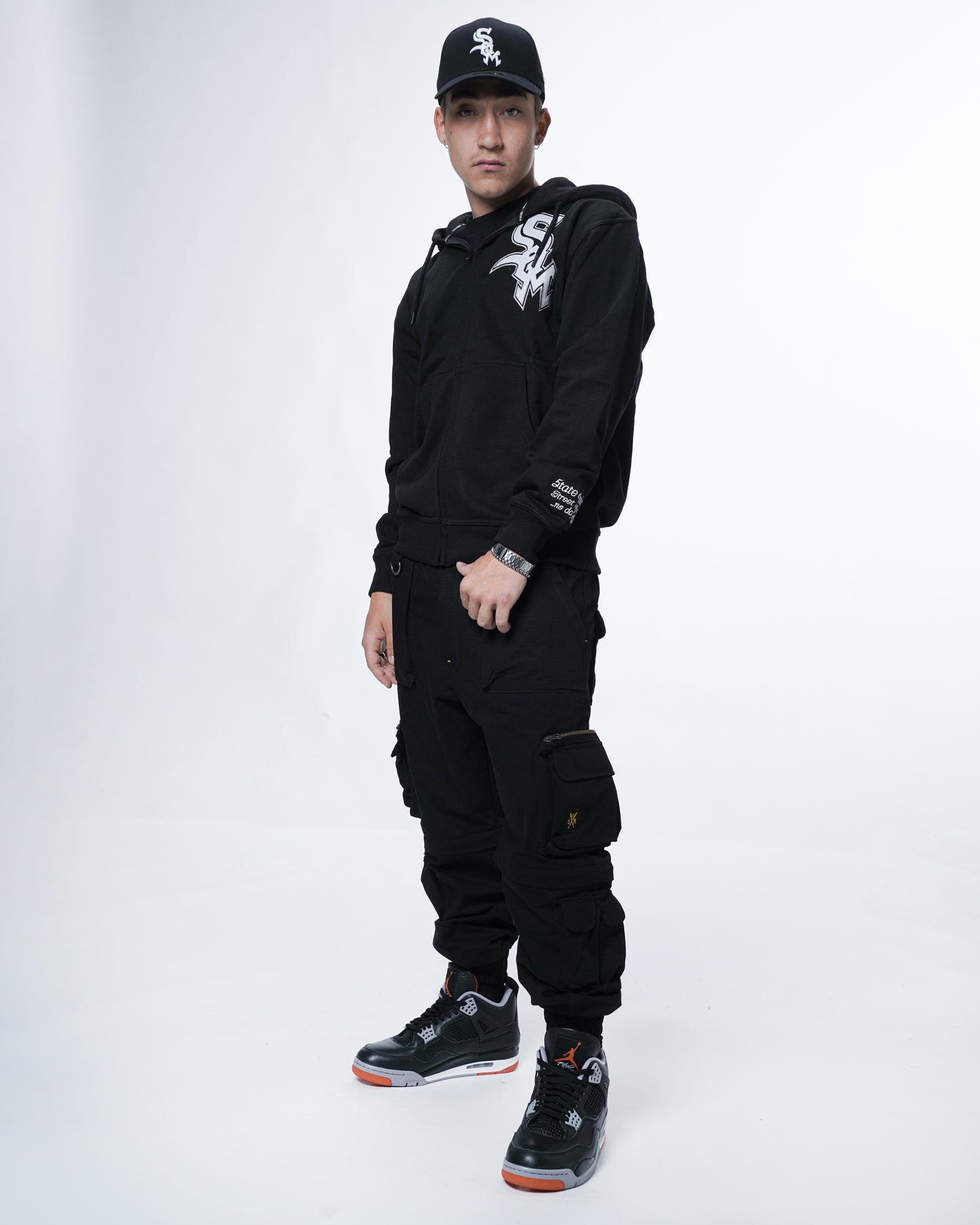 "5OX OG" Zip Hoodie Black