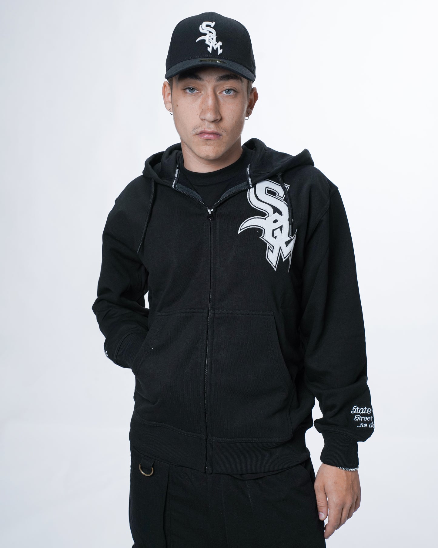 "5OX OG" Zip Hoodie Black