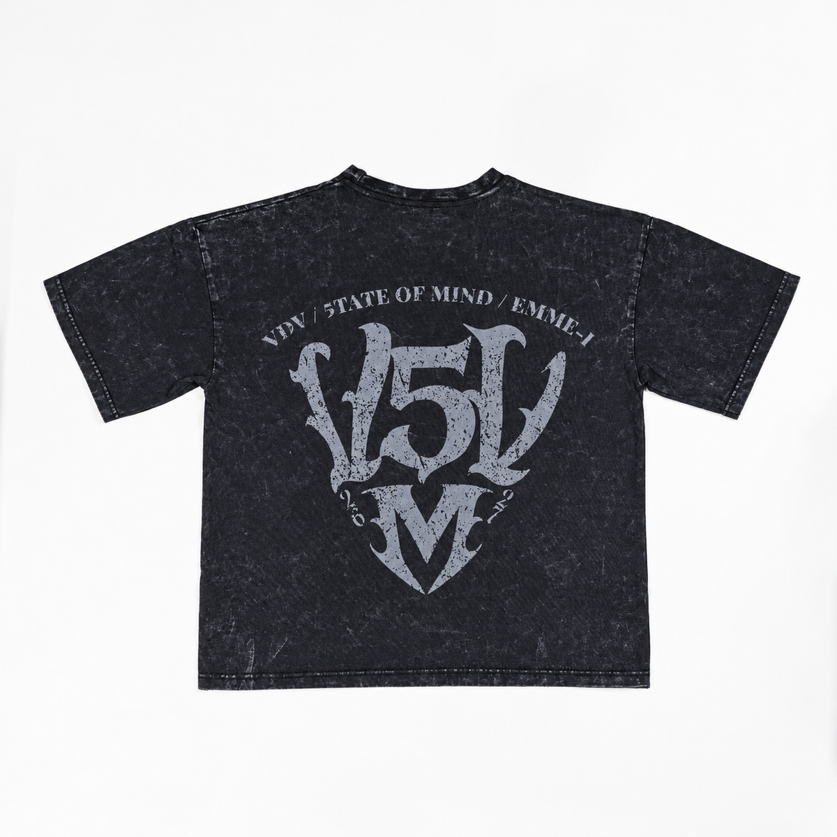 "VDV x 5TATE OF MIND" T-shirt Washed Black