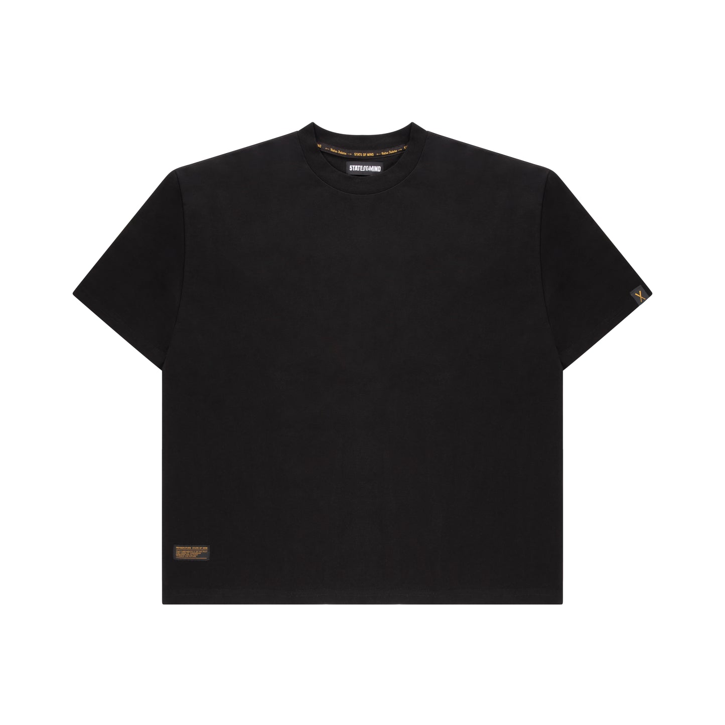 "RETROFUTURE BASIC" T-shirt Black Boxy