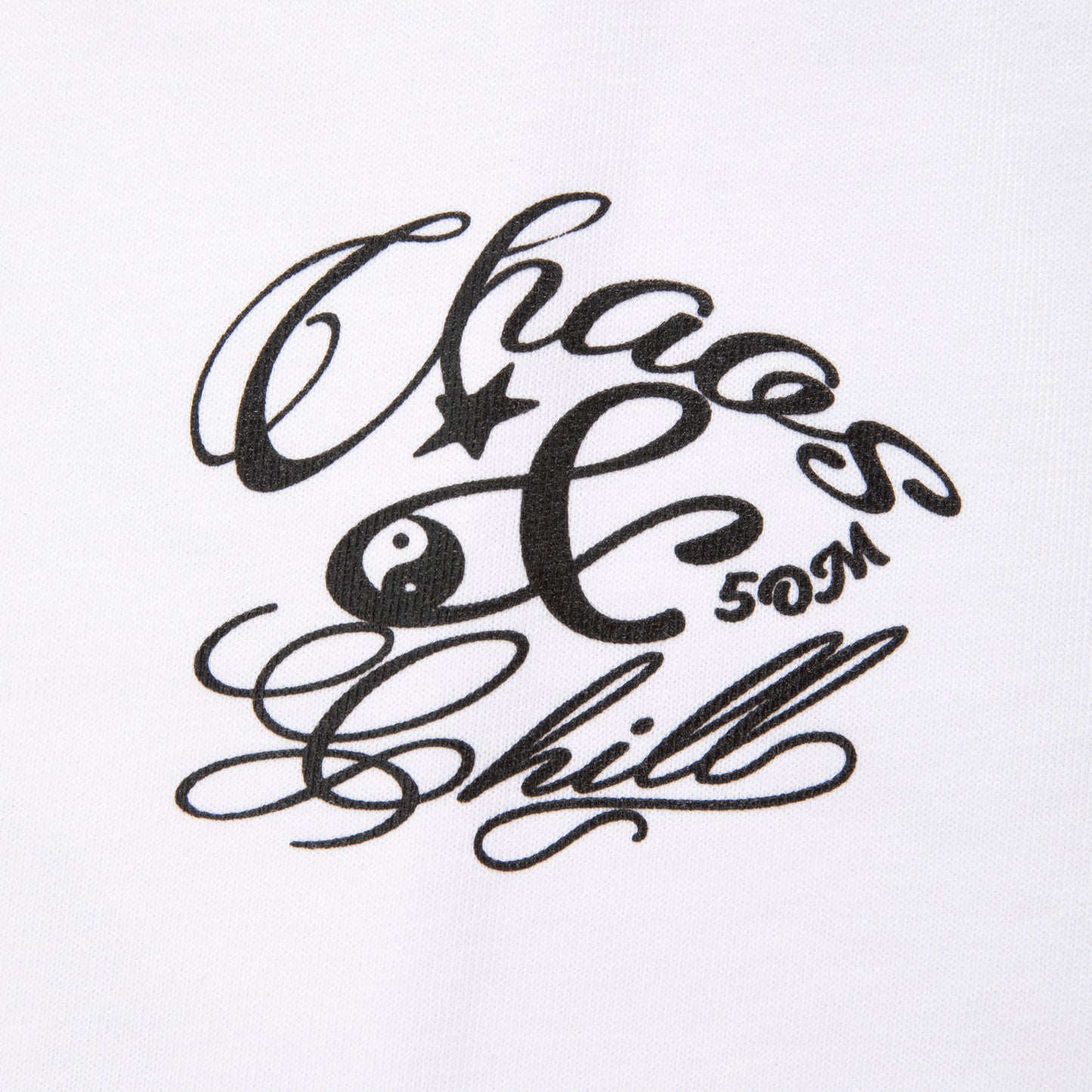 "CHAOS & CHILL" T-shirt White