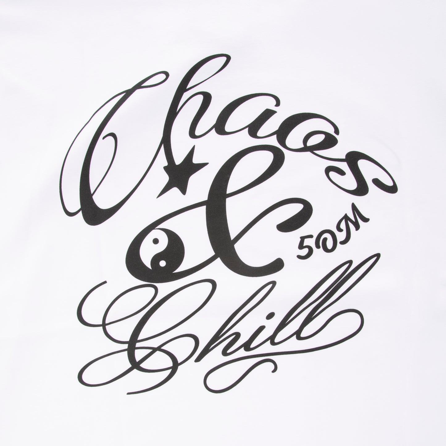 "CHAOS & CHILL" T-shirt White